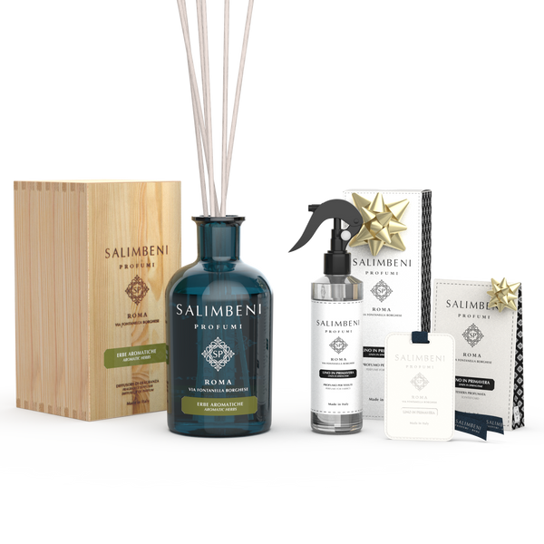 1000ml Aromatische Kräuter  + Textil Spray  – Leinen im Frühling + Duftkarten für den Kleiderschrank (3 Stück) – Leinen im Frühling als kostenlose Probe