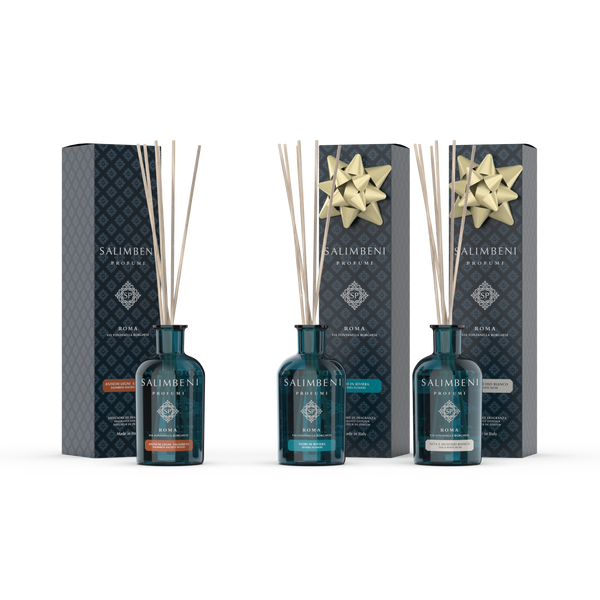 Salimbeni edle Hölzer 100 ml+ Blumenriviera 100 ml als kostenlose Probe + Seide und weißer Moschus 100 ml als kostenlose Probe