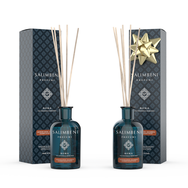 Salimbeni edle Hölzer 100 ml + 100-ml-Duftstäbchen Ihrer Wahl als PROBENANGEBOT
