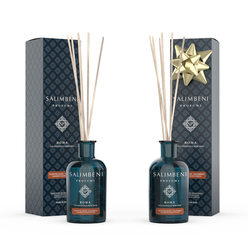 Salimbeni edle Hölzer 100 ml + 100-ml-Duftstäbchen Ihrer Wahl als PROBENANGEBOT