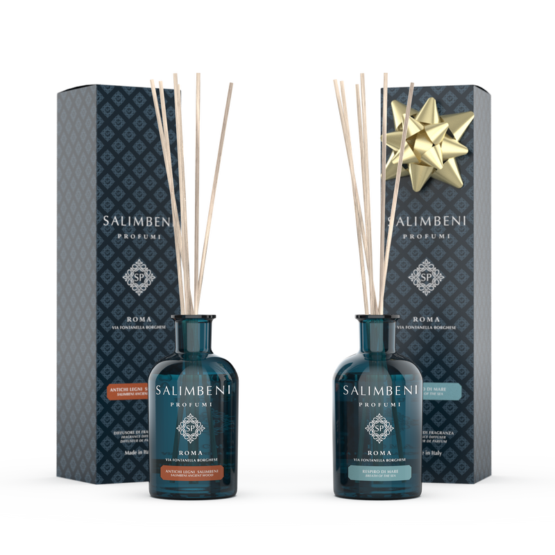 Salimbeni edle Hölzer 100 ml + 100-ml-Duftstäbchen Ihrer Wahl als PROBENANGEBOT
