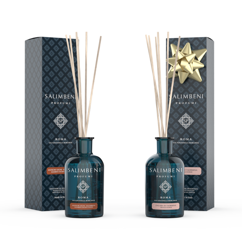 Salimbeni edle Hölzer 100 ml + 100-ml-Duftstäbchen Ihrer Wahl als PROBENANGEBOT