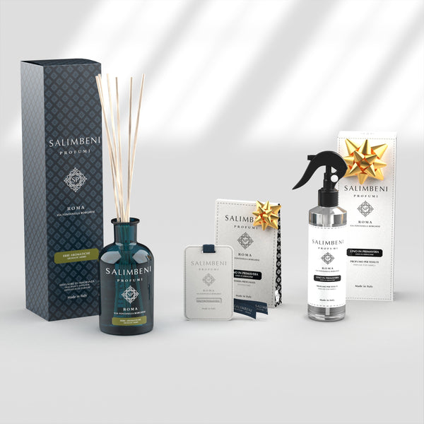 Aromatische Kräuter 250 ml + Textil Spray - Leinen im Frühling als kostenlose Probe + Duftkarten für den Kleiderschrank - Leinen im Frühling (3 Stück) als kostenlose Probe