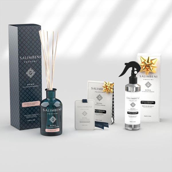 Orangenblüte aus Taormina 250 ml + Textil Spray - Leinen im Frühling als kostenlose Probe + Duftkarten für den Kleiderschrank - Leinen im Frühling (3 Stück) als kostenlose Probe