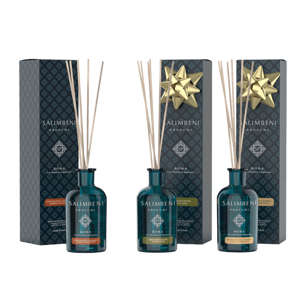 Salimbeni edle Hölzer 100ml + Aromatische Kräuter 100 ml als kostenlose Probe + Walnuss- und Wurzelholz 100 ml als kostenlose Probe