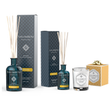 250 ml Duftstäbchen (Duft nach Wahl) + 100 ml Duftstäbchen (mit demselben Duft) + 190 g Duftkerze GRATIS (mit demselben Duft)