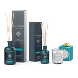 250 ml Duftstäbchen (Duft nach Wahl) + 100 ml Duftstäbchen (mit demselben Duft) + 190 g Duftkerze GRATIS (mit demselben Duft)