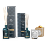 250 ml Duftstäbchen (Duft nach Wahl) + 100 ml Duftstäbchen (mit demselben Duft) + 190 g Duftkerze GRATIS (mit demselben Duft)