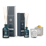 250 ml Duftstäbchen (Duft nach Wahl) + 100 ml Duftstäbchen (mit demselben Duft) + 190 g Duftkerze GRATIS (mit demselben Duft)