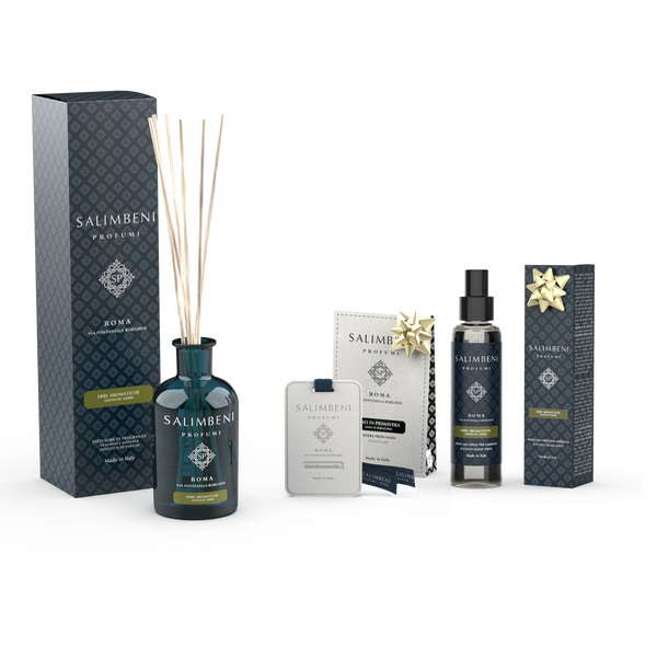 250ml Aromatische Kräuter + Duftkarten für den Kleiderschrank (3 Stück) als kostenlose Probe + 150 ml Raumspray - Aromatische Kräuter als kostenlose Probe