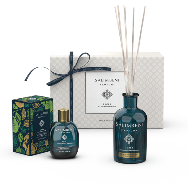 Geschenkbox Ihrer Wahl  (100 ml Eau de Parfum + 250 ml Founders Selection Duftstäbchen)