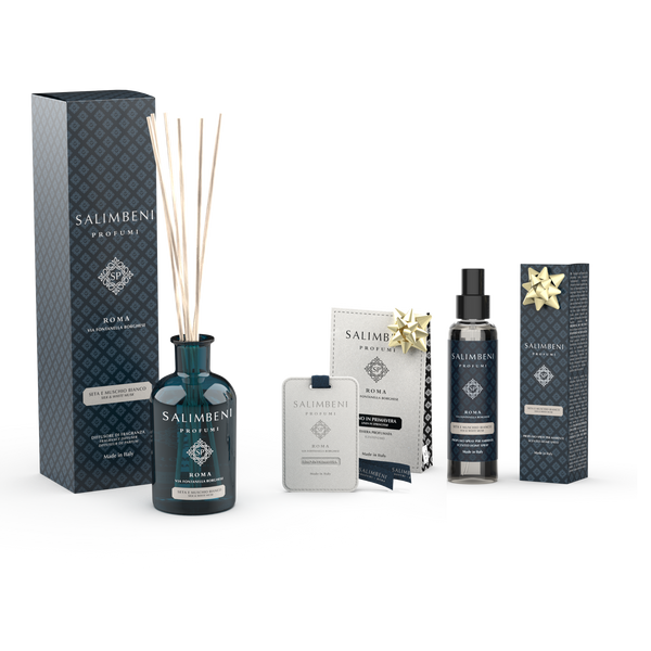 250ml Seide und Weißer Moschus + Duftkarten für den Kleiderschrank (3 Stück) als kostenlose Probe + 150 ml Raumspray - Seide und Weißer Moschus als kostenlose Probe