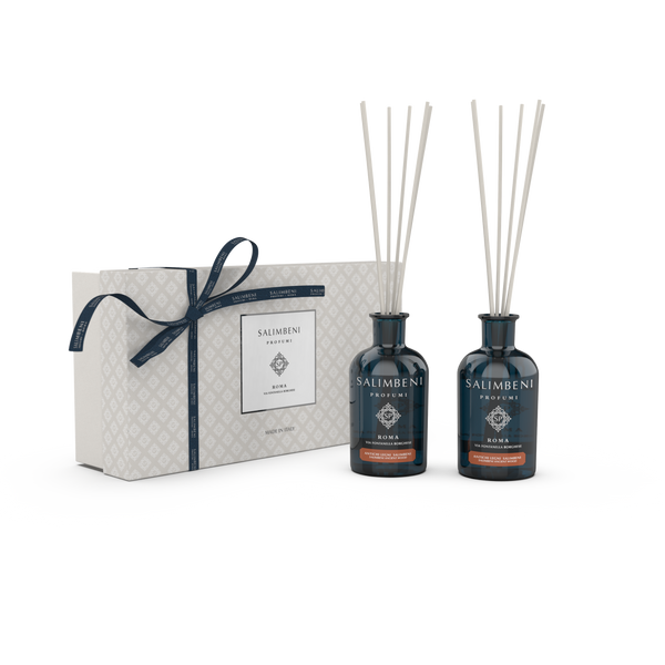 Geschenkbox Ihrer Wahl  (100 ml Salimbeni Edle Hölzer + 100 ml Duftstäbchen Ihrer Wahl)