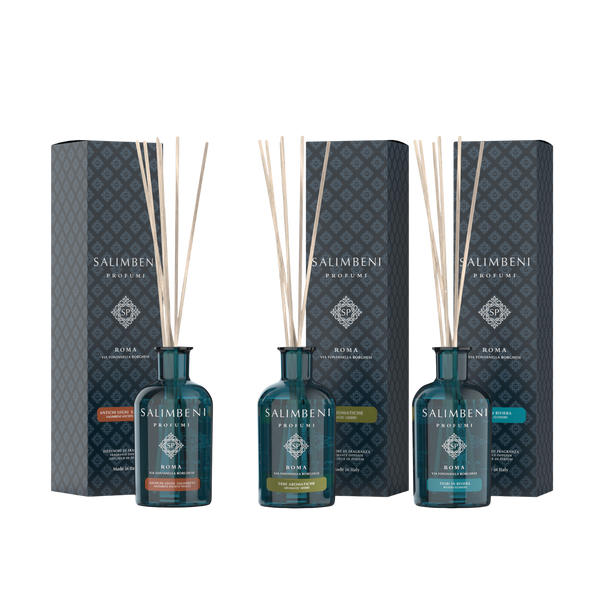 Salimbeni edle Hölzer 100ml + Aromatische Kräuter 100 ml als kostenlose Probe + Blumenriviera 100 ml als kostenlose Probe