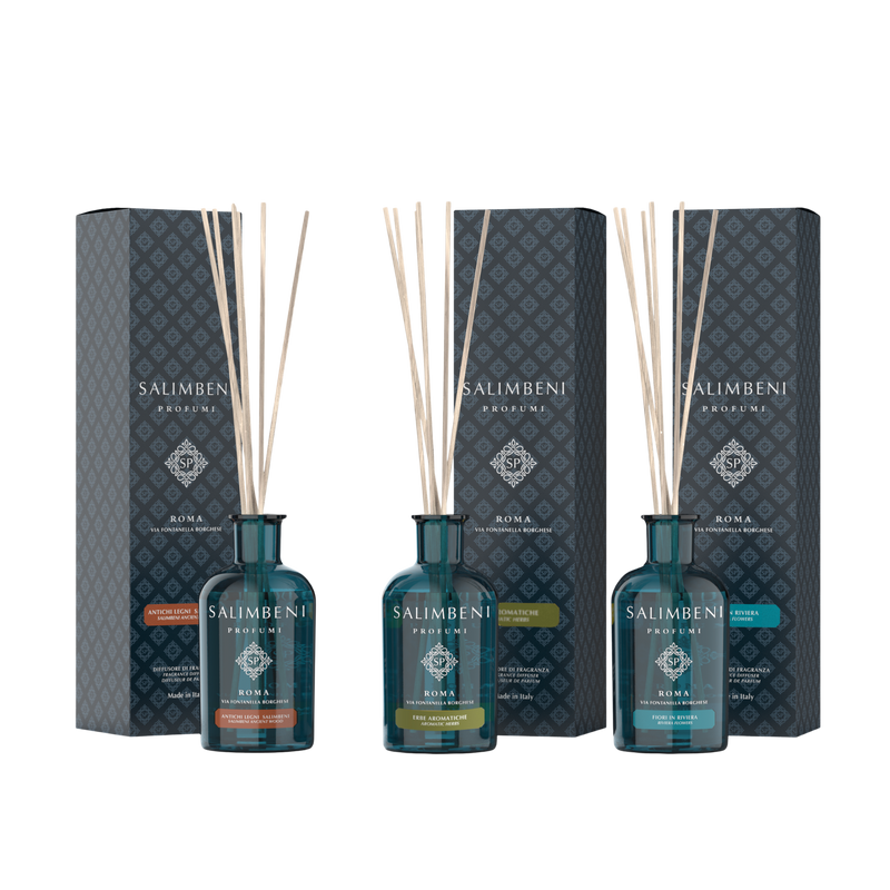 Salimbeni edle Hölzer 100ml + Aromatische Kräuter 100 ml als kostenlose Probe + Blumenriviera 100 ml als kostenlose Probe