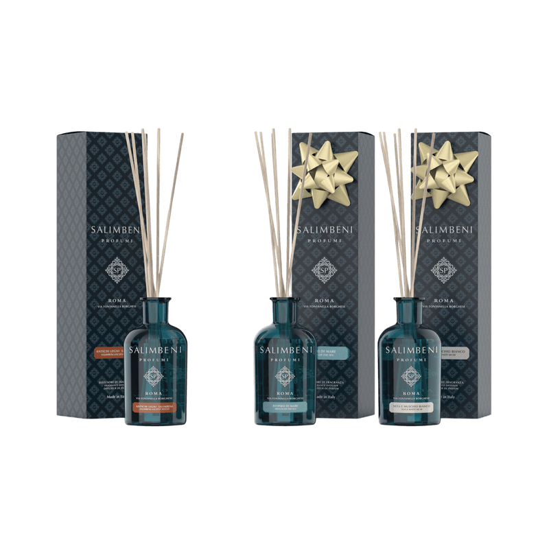 Salimbeni edle Hölzer 100ml + Meeresbrise 100 ml als kostenlose Probe + Seide und weißer Moschus 100 ml als kostenlose Probe