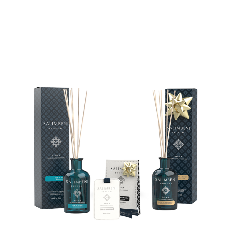 250-ml-Duftstäbchen nach Ihrer Wahl + Duftkarten für den Kleiderschrank Leinen im Frühling  (3 Stück) als Probenangebot + Walnuss- und Wurzelholz 100 ml als kostenlose Probe