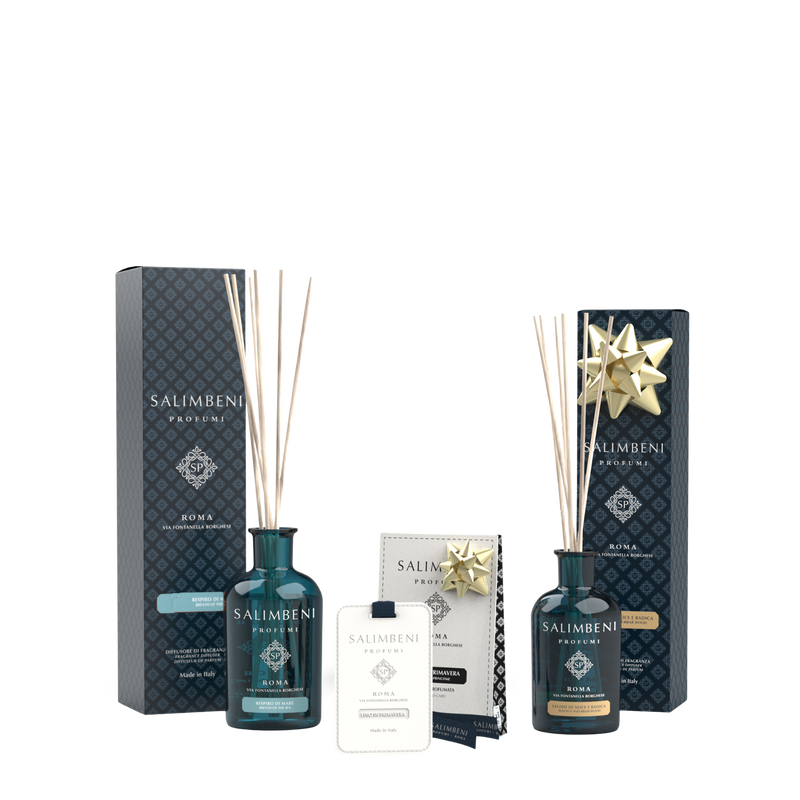 250-ml-Duftstäbchen nach Ihrer Wahl + Duftkarten für den Kleiderschrank Leinen im Frühling  (3 Stück) als Probenangebot + Walnuss- und Wurzelholz 100 ml als kostenlose Probe