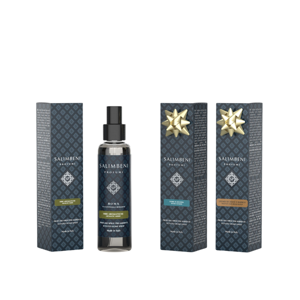 3  150ml Raumsprays (Aromatische Kräuter 100 ml als kostenlose Probe + Blumenriviera als kostenlose Probe  + Walnuss- und Wurzelholz 100 ml als kostenlose Probe)