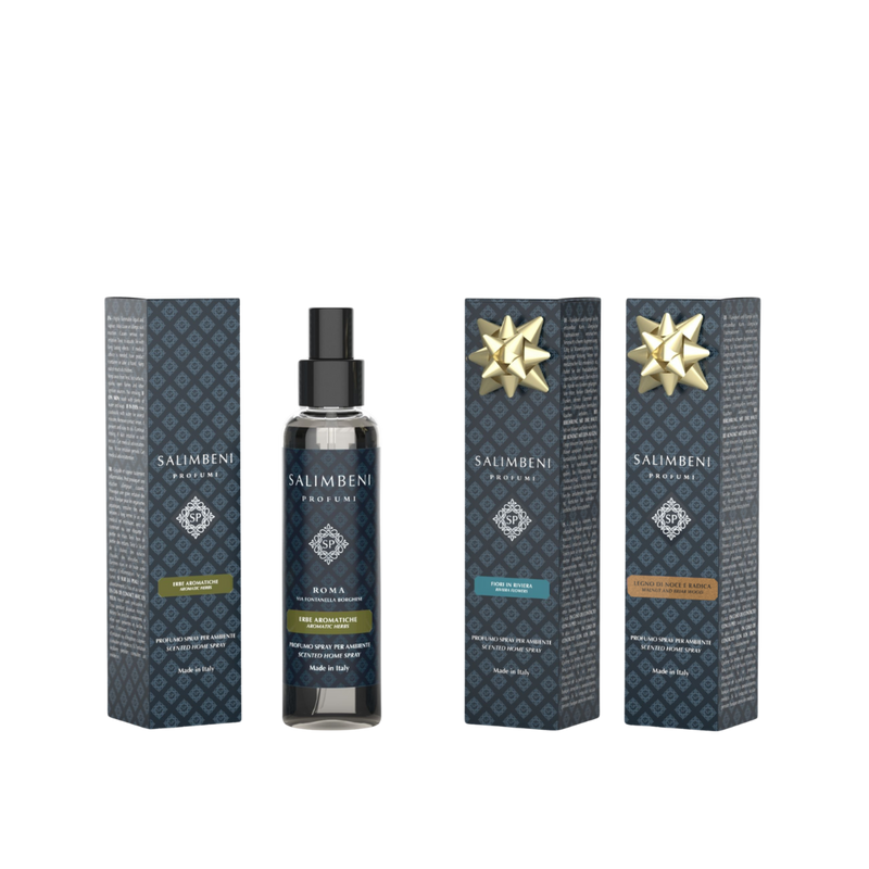 3  150ml Raumsprays (Aromatische Kräuter 100 ml als kostenlose Probe + Blumenriviera als kostenlose Probe  + Walnuss- und Wurzelholz 100 ml als kostenlose Probe)