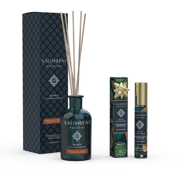 Salimbeni edle Hölzer 100 ml + 15-ml-Eau de Parfum Ihrer Wahl als Probenangebot