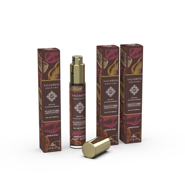 x3 Reiseparfums: Eau de Parfum 15 ml - Verzauberung des Bernsteins