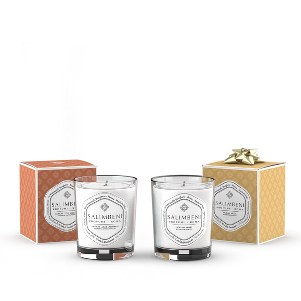 190 gr Duftkerze - Salimbeni edle Hölzer + 190 gr Duftkerze (DUFT nach Ihrer Wahl) als kostenlose Probe