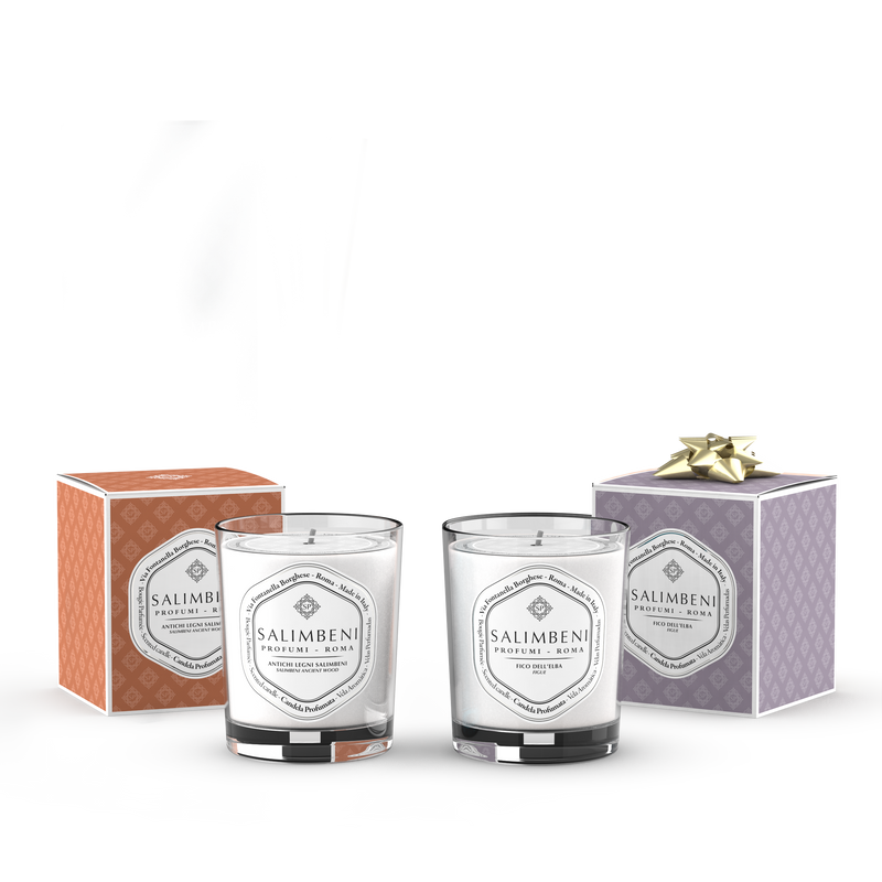 190 gr Duftkerze - Salimbeni edle Hölzer + 190 gr Duftkerze (DUFT nach Ihrer Wahl) als kostenlose Probe