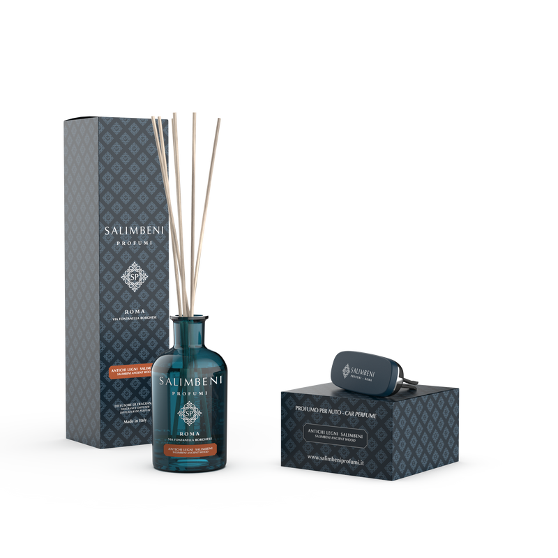 Salimbeni edle Hölzer 100 ml + Autoduft - Salimbeni edle Hölzer (Variante Ihrer Wahl)