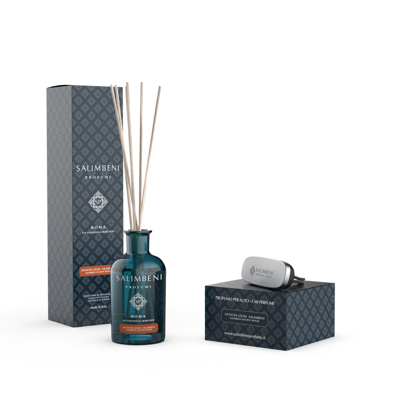 Salimbeni edle Hölzer 100 ml + Autoduft - Salimbeni edle Hölzer (Variante Ihrer Wahl)