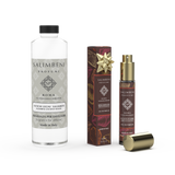 250-ml-Nachfüllpackung für Duftstäbchen - Salimbeni edle Hölzer + Reiseparfum nach Ihrer Wahl (Eau de Parfum Verzauberung des Bernsteins oder Gewürze von Byzanz) als Probenangebot