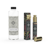 250-ml-Nachfüllpackung für Duftstäbchen - Salimbeni edle Hölzer + Reiseparfum nach Ihrer Wahl (Eau de Parfum Verzauberung des Bernsteins oder Gewürze von Byzanz) als Probenangebot